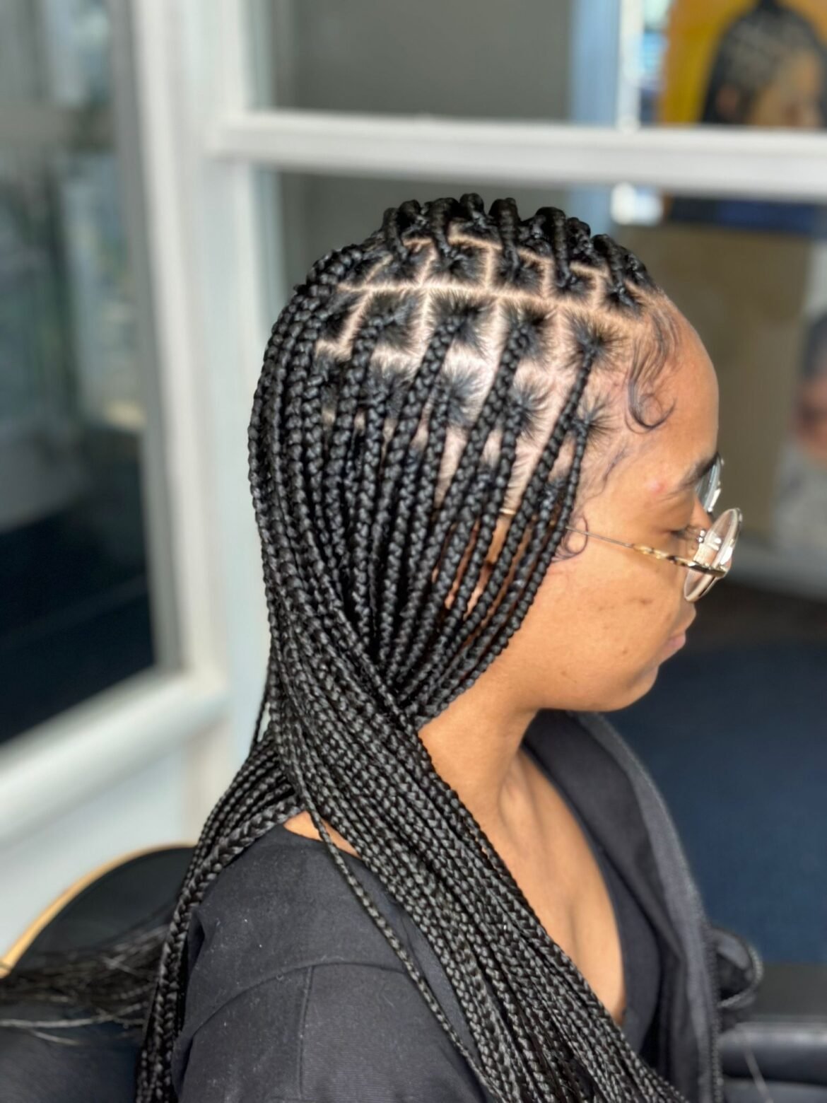 smedium knotless braids