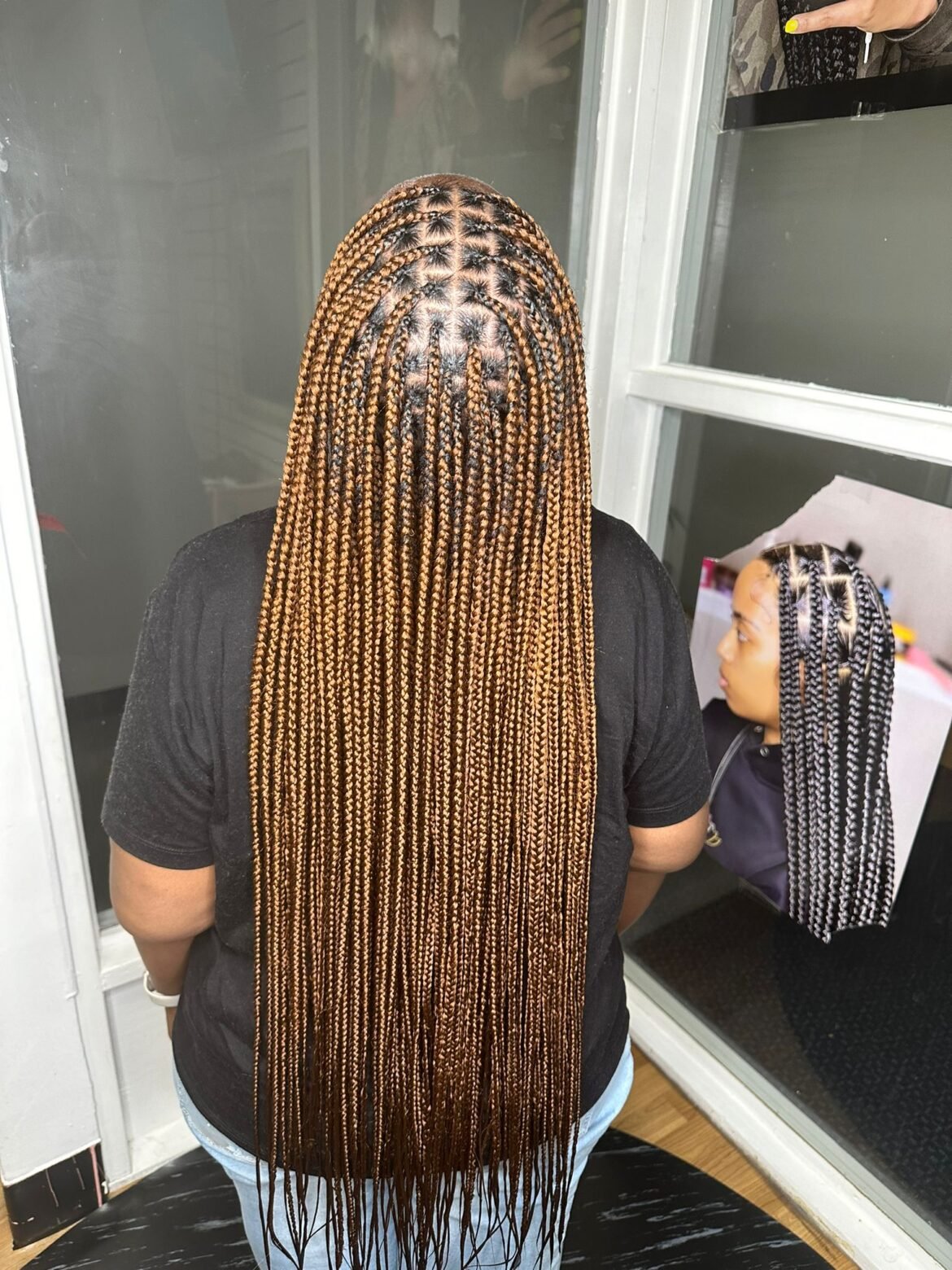 small medium knotless braids