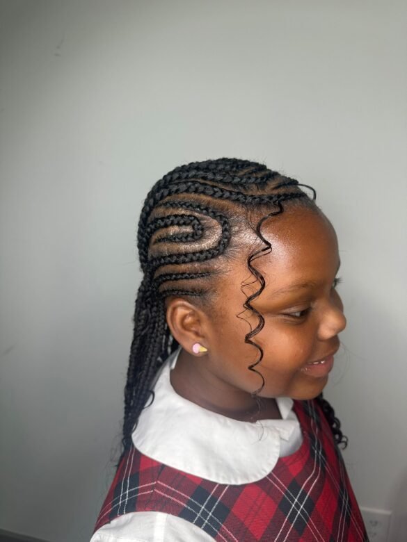 Kids knotless braids Maryland
