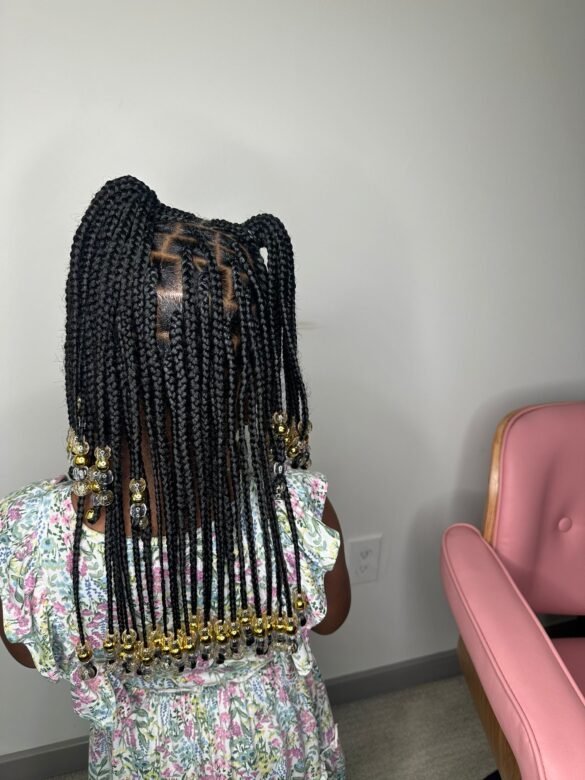 kids knotless braids Maryland