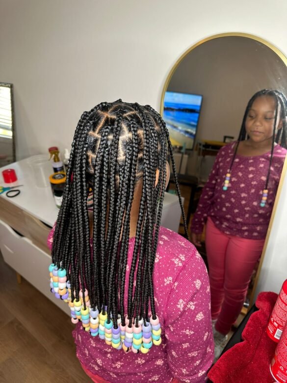 kids knotless braids Greenbelt Maryland