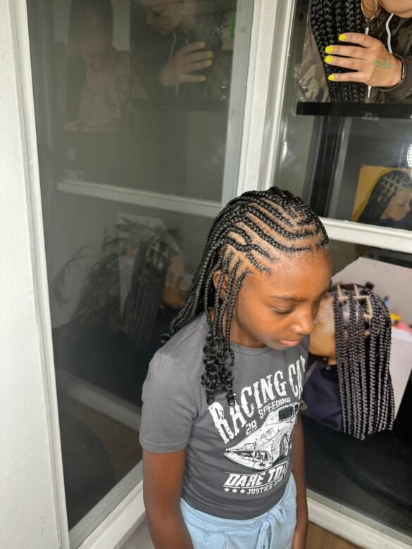 kids knotless braids maryland
