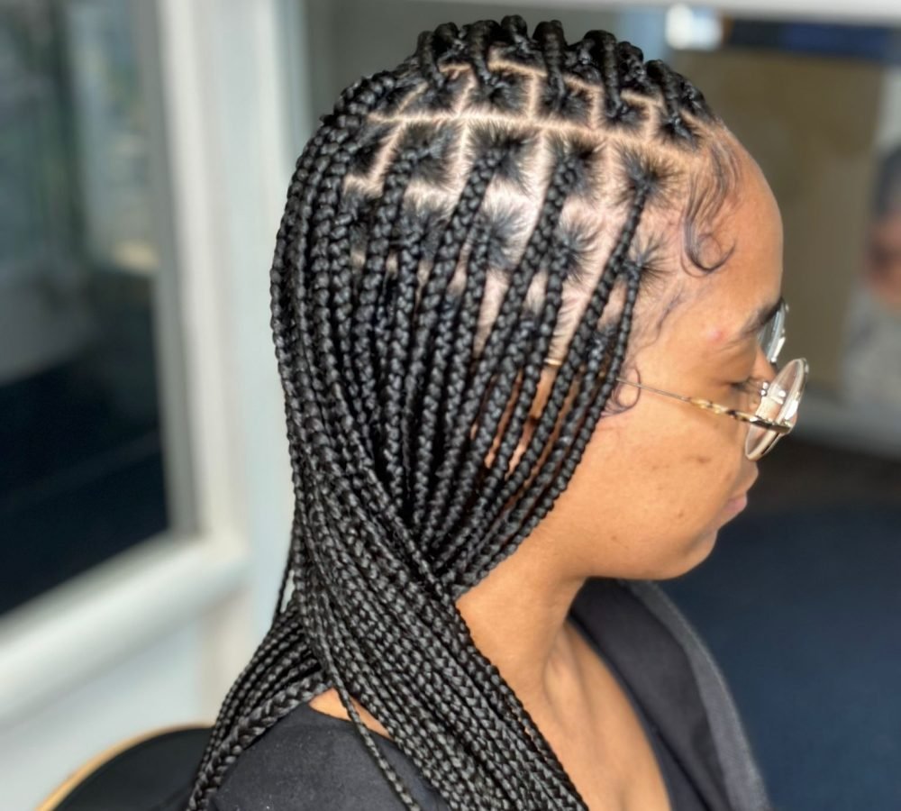smedium knotless braids